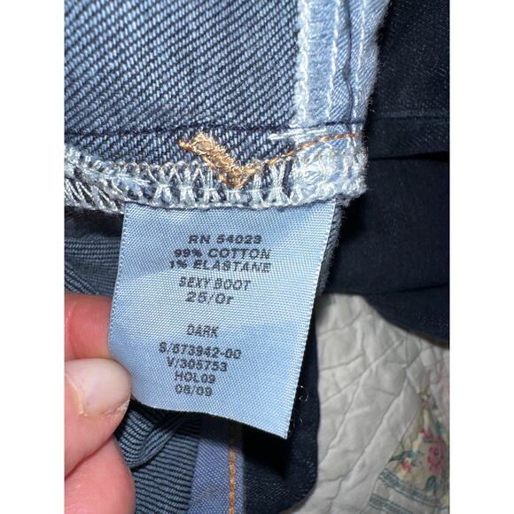 NEW UNWORN VINTAGE GAP 1969 SEXY BOOT JEANS 25 - Picture 9 of 11